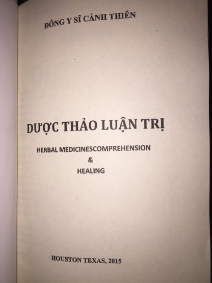 DƯỢC THẢO LUẬN TRỊ