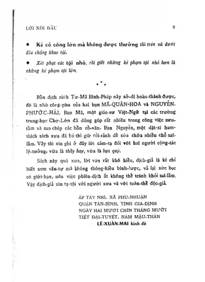 Tư Mã Binh Pháp (NXB Khai Trí 1969) - Điền Nhương Tư, 65 Trang - Hình ảnh 4