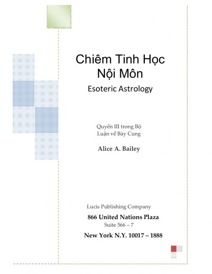 Sách Thông Thiên Học: Chiêm Tinh Học Nội Môn - Alice A. Bailey
