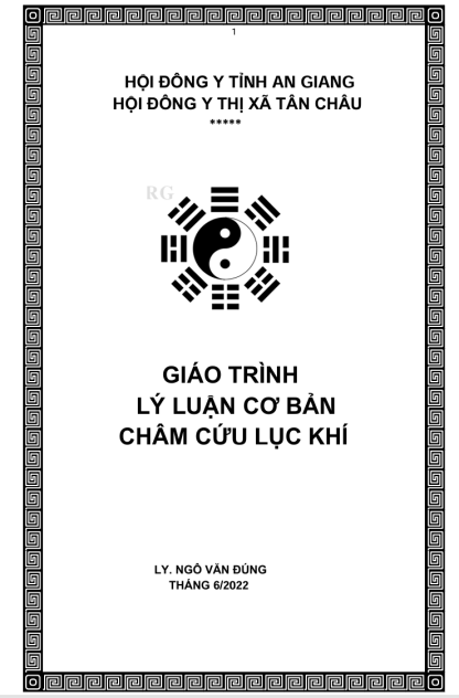 Giáo Trình Lý Luận Cơ Bản Và Thực Hành Châm Cứu Lục Khí - Thầy Đặng Đức Thảo , Lương Y Ngô Văn Đúng - Hình ảnh 2