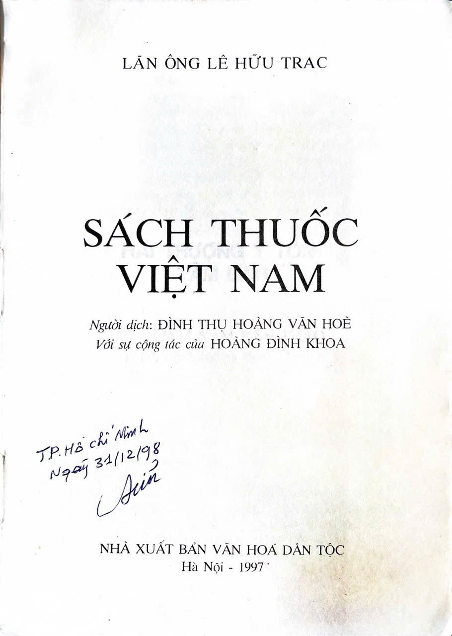 Sách Thuốc Việt Nam (Lĩnh Nam Bản Thảo) - Hải Thượng Lãn Ông - Ảnh 7